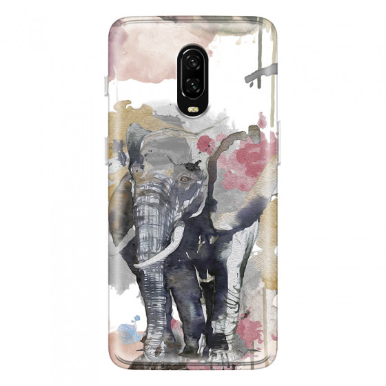 ONEPLUS - OnePlus 6T - Soft Clear Case - Elephant