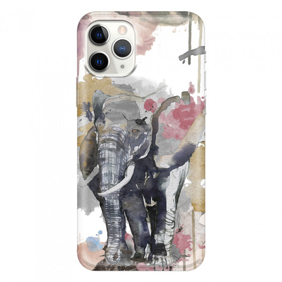 APPLE - iPhone 11 Pro - Soft Clear Case - Elephant