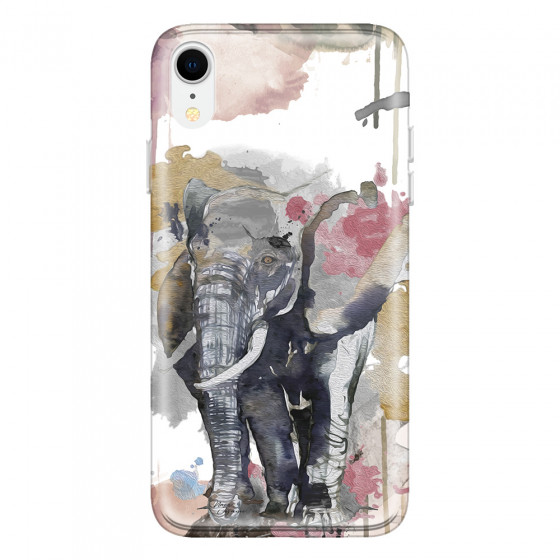 APPLE - iPhone XR - Soft Clear Case - Elephant