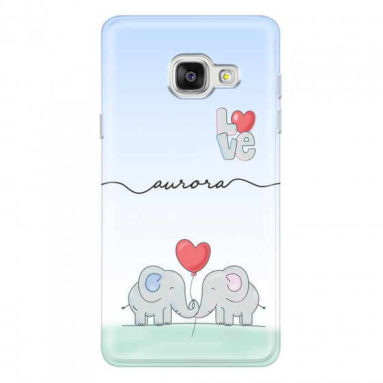 SAMSUNG - Galaxy A3 2017 - Soft Clear Case - Elephants in Love
