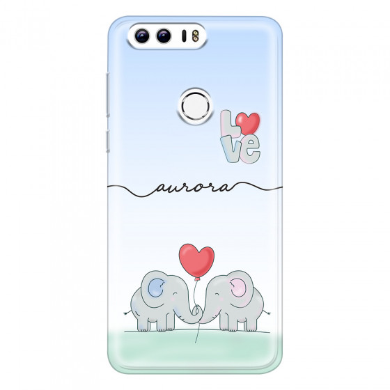 HONOR - Honor 8 - Soft Clear Case - Elephants in Love