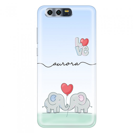 HONOR - Honor 9 - Soft Clear Case - Elephants in Love