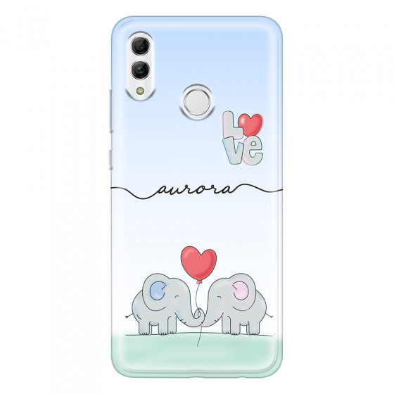 HONOR - Honor 10 Lite - Soft Clear Case - Elephants in Love