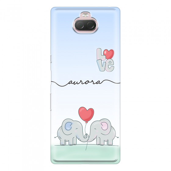 SONY - Sony Xperia 10 - Soft Clear Case - Elephants in Love