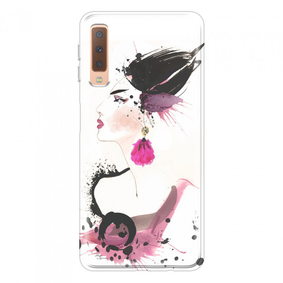 SAMSUNG - Galaxy A7 2018 - Soft Clear Case - Japanese Style
