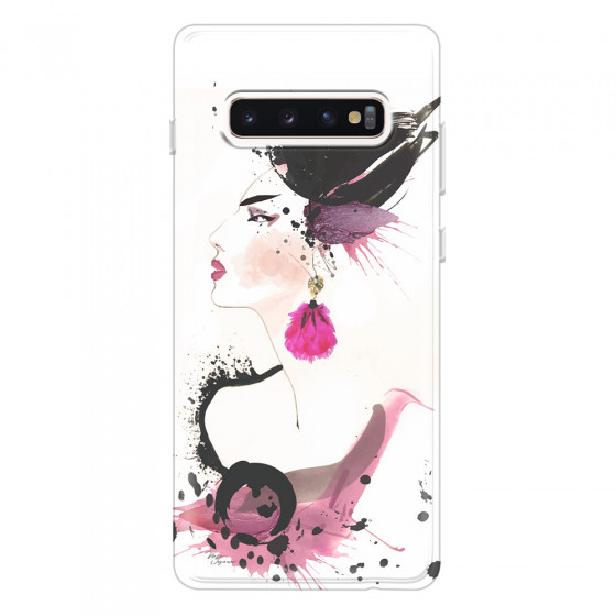 SAMSUNG - Galaxy S10 Plus - Soft Clear Case - Japanese Style
