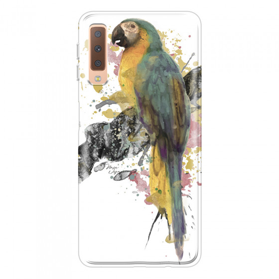 SAMSUNG - Galaxy A7 2018 - Soft Clear Case - Parrot