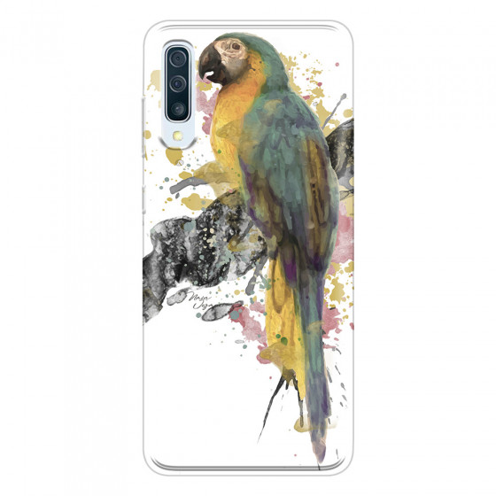 SAMSUNG - Galaxy A50 - Soft Clear Case - Parrot