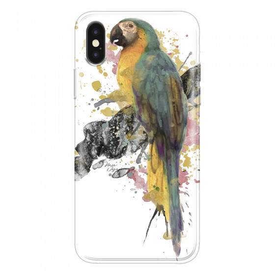 APPLE - iPhone XS Max - Soft Clear Case - Parrot
