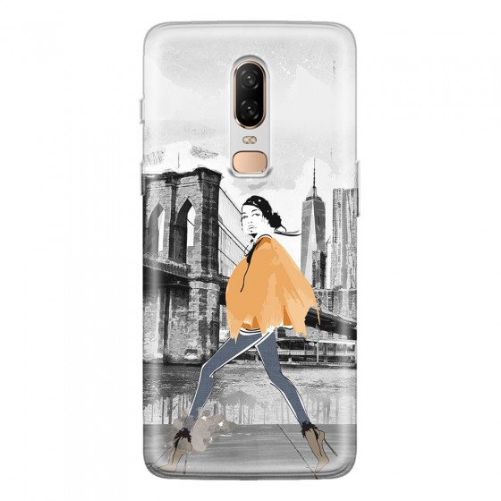 ONEPLUS - OnePlus 6 - Soft Clear Case - The New York Walk