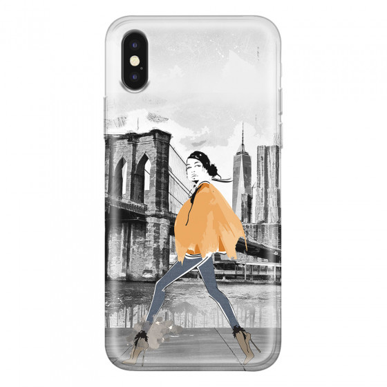 APPLE - iPhone XS - Soft Clear Case - The New York Walk