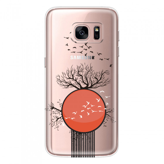 SAMSUNG - Galaxy S7 - Soft Clear Case - Bird Flight