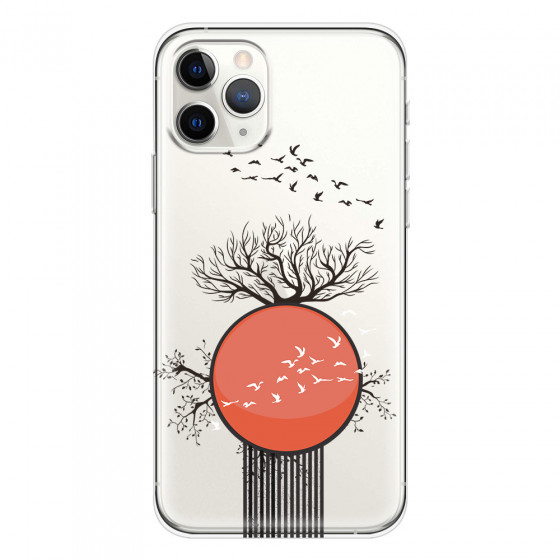 APPLE - iPhone 11 Pro Max - Soft Clear Case - Bird Flight