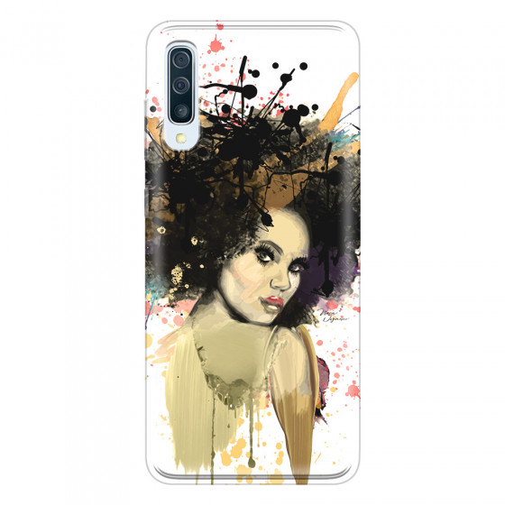 SAMSUNG - Galaxy A50 - Soft Clear Case - We love Afro