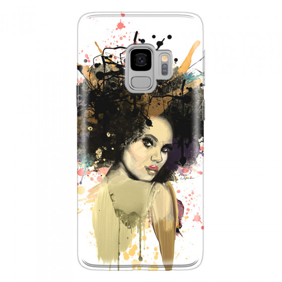 SAMSUNG - Galaxy S9 - Soft Clear Case - We love Afro