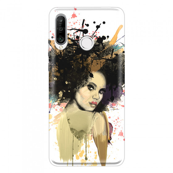 HUAWEI - P30 Lite - Soft Clear Case - We love Afro