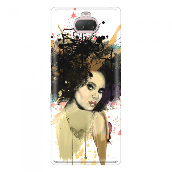 SONY - Sony Xperia 10 Plus - Soft Clear Case - We love Afro
