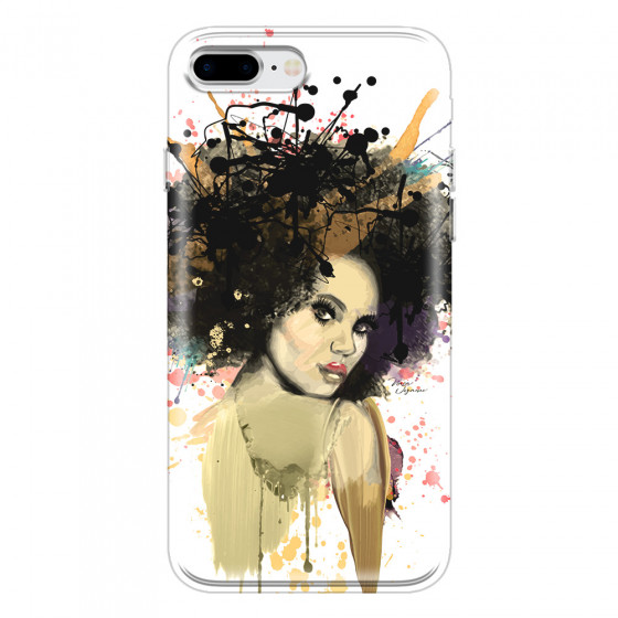 APPLE - iPhone 8 Plus - Soft Clear Case - We love Afro