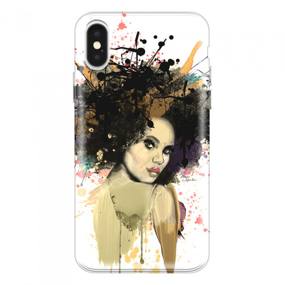 APPLE - iPhone X - Soft Clear Case - We love Afro