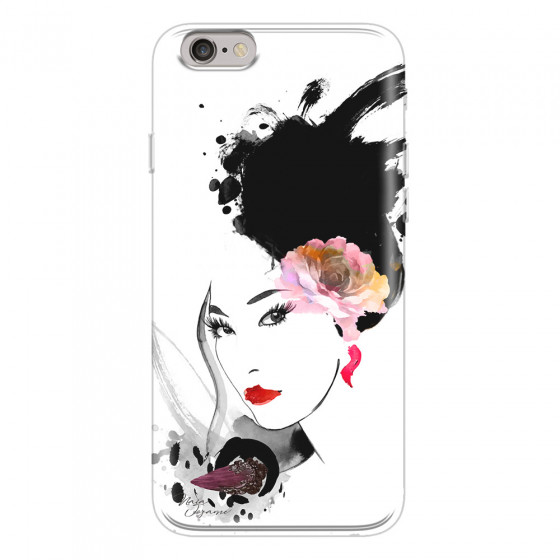 APPLE - iPhone 6S Plus - Soft Clear Case - Black Beauty