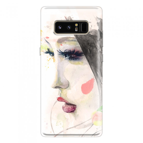 SAMSUNG - Galaxy Note 8 - Soft Clear Case - Face of a Beauty