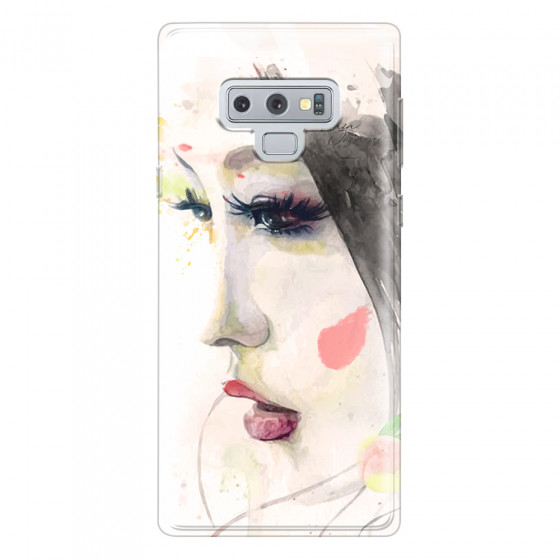 SAMSUNG - Galaxy Note 9 - Soft Clear Case - Face of a Beauty