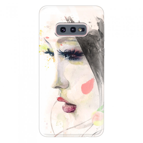 SAMSUNG - Galaxy S10e - Soft Clear Case - Face of a Beauty