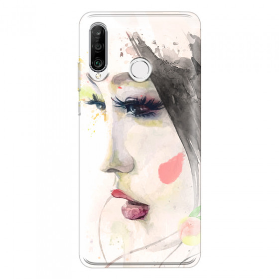 HUAWEI - P30 Lite - Soft Clear Case - Face of a Beauty