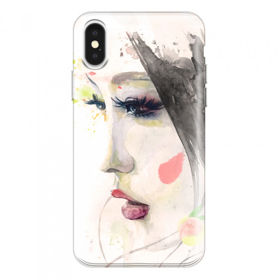 APPLE - iPhone X - Soft Clear Case - Face of a Beauty
