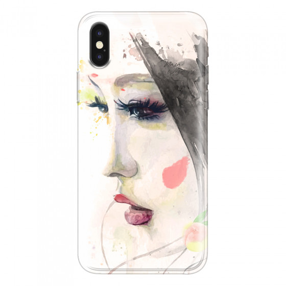 APPLE - iPhone XS - Soft Clear Case - Face of a Beauty