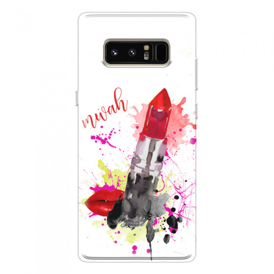 SAMSUNG - Galaxy Note 8 - Soft Clear Case - Lipstick