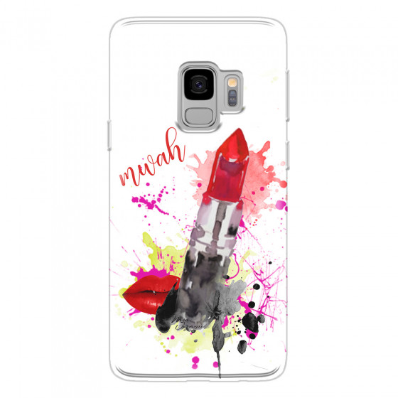SAMSUNG - Galaxy S9 - Soft Clear Case - Lipstick