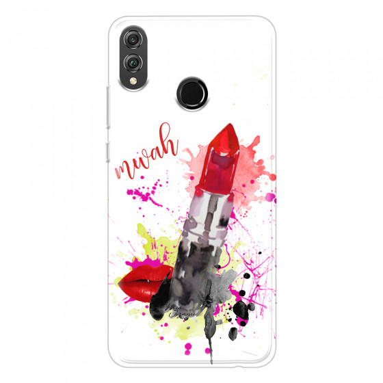 HONOR - Honor 8X - Soft Clear Case - Lipstick