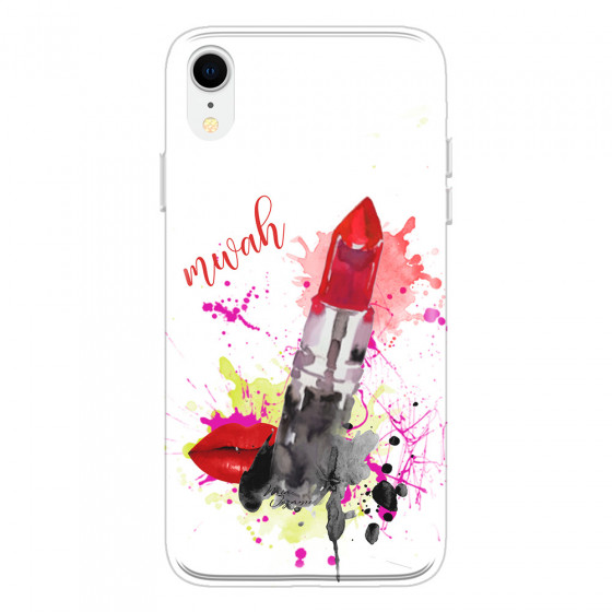 APPLE - iPhone XR - Soft Clear Case - Lipstick