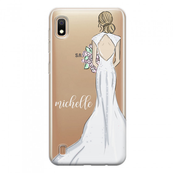 SAMSUNG - Galaxy A10 - Soft Clear Case - Bride To Be Blonde