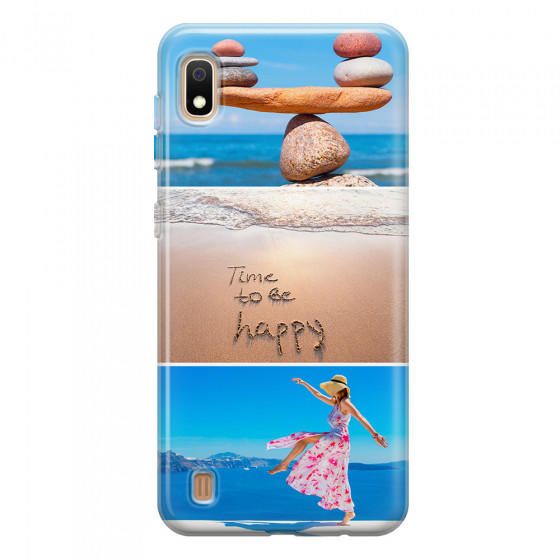 SAMSUNG - Galaxy A10 - Soft Clear Case - Collage of 3