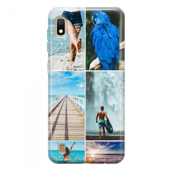 SAMSUNG - Galaxy A10 - Soft Clear Case - Collage of 6