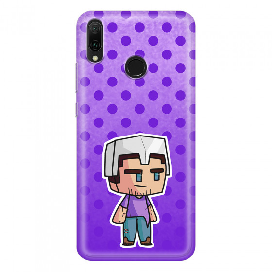 HUAWEI - Y9 2019 - Soft Clear Case - Purple Shield Crafter