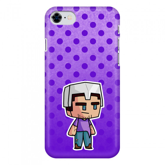 APPLE - iPhone 8 - 3D Snap Case - Purple Shield Crafter