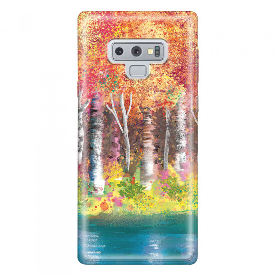 SAMSUNG - Galaxy Note 9 - Soft Clear Case - Calm Birch Trees