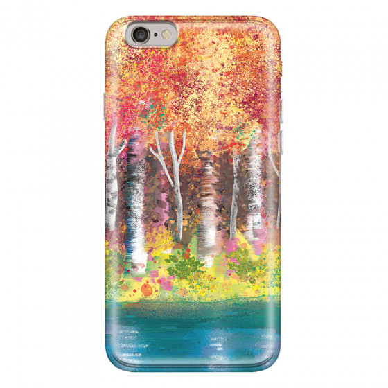 APPLE - iPhone 6S Plus - Soft Clear Case - Calm Birch Trees
