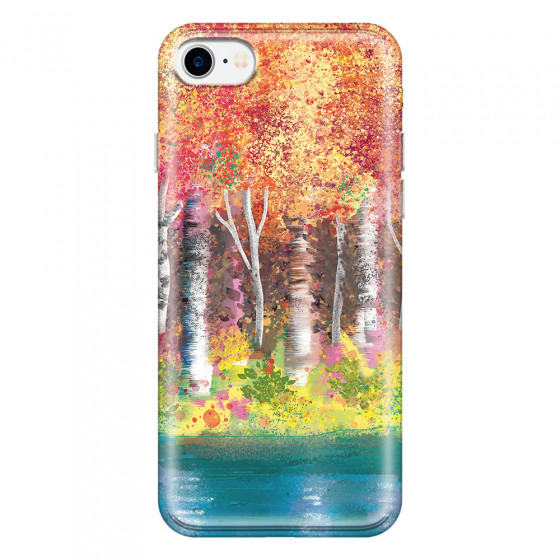 APPLE - iPhone 7 - Soft Clear Case - Calm Birch Trees