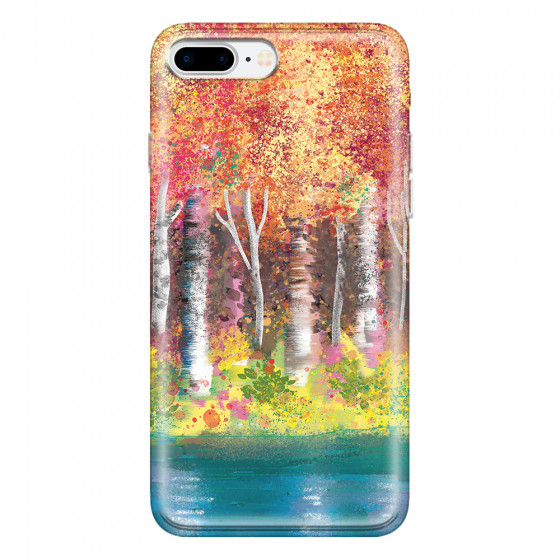 APPLE - iPhone 7 Plus - Soft Clear Case - Calm Birch Trees