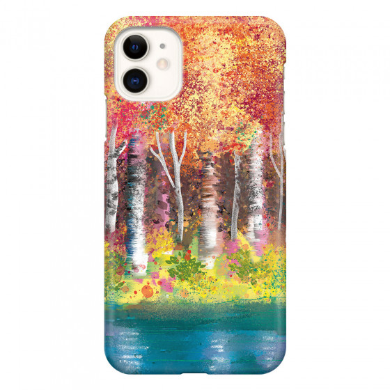 APPLE - iPhone 11 - 3D Snap Case - Calm Birch Trees