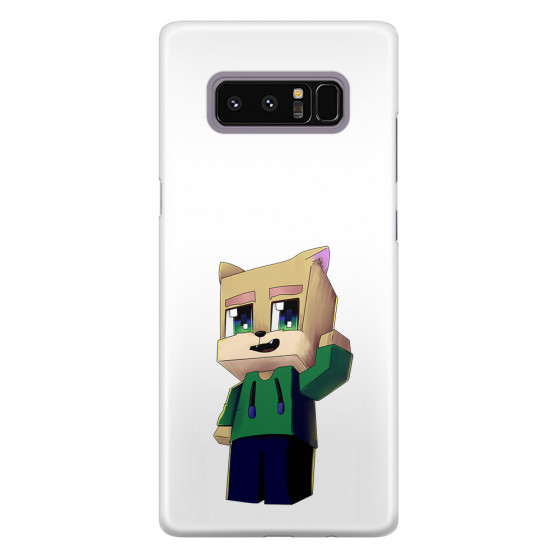 SAMSUNG - Galaxy Note 8 - 3D Snap Case - Clear Fox Player