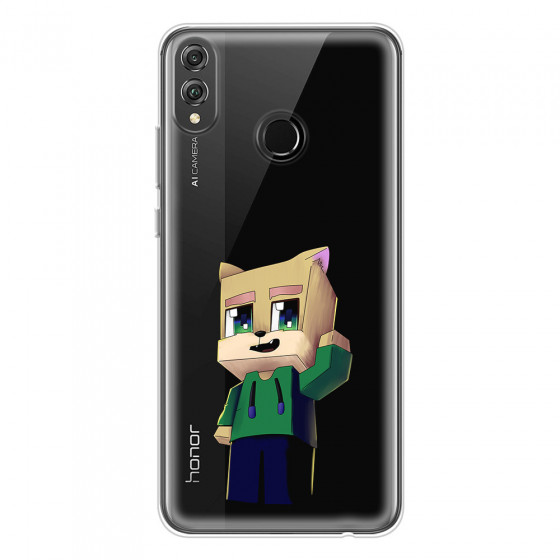 HONOR - Honor 8X - Soft Clear Case - Clear Fox Player