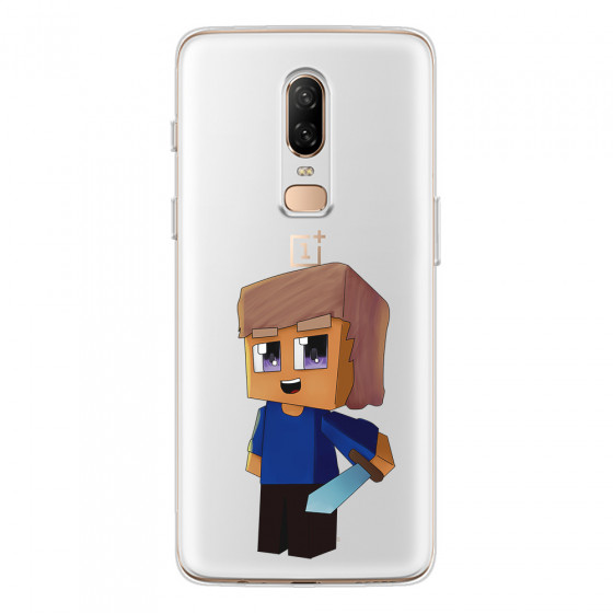 ONEPLUS - OnePlus 6 - Soft Clear Case - Clear Sword Kid