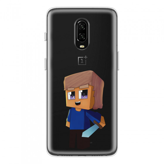 ONEPLUS - OnePlus 6T - Soft Clear Case - Clear Sword Kid