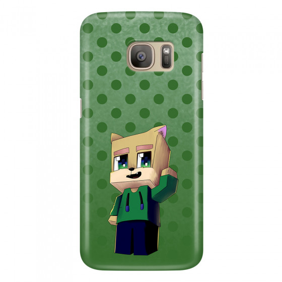 SAMSUNG - Galaxy S7 - 3D Snap Case - Green Fox Player