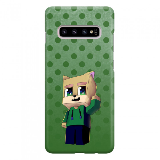 SAMSUNG - Galaxy S10 Plus - 3D Snap Case - Green Fox Player